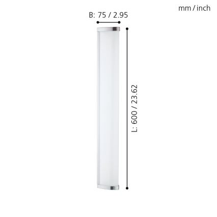 Eglo - LED-Badezimmerleuchte 1xLED/16W/230V IP44