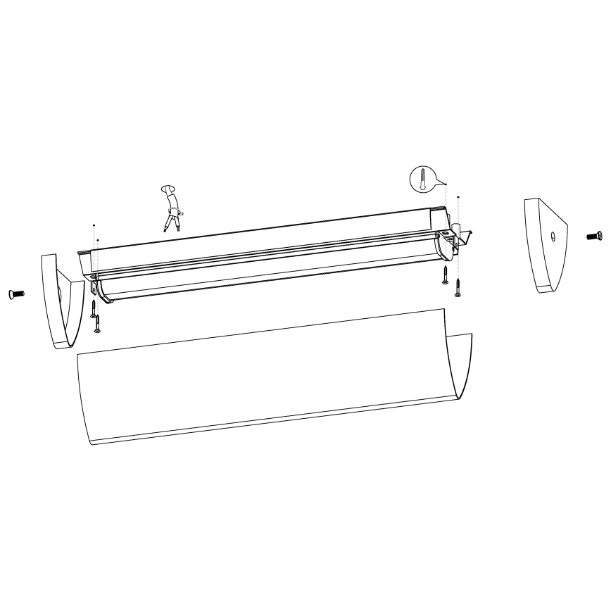 Eglo - LED-Badezimmerleuchte 1xLED/16W/230V IP44