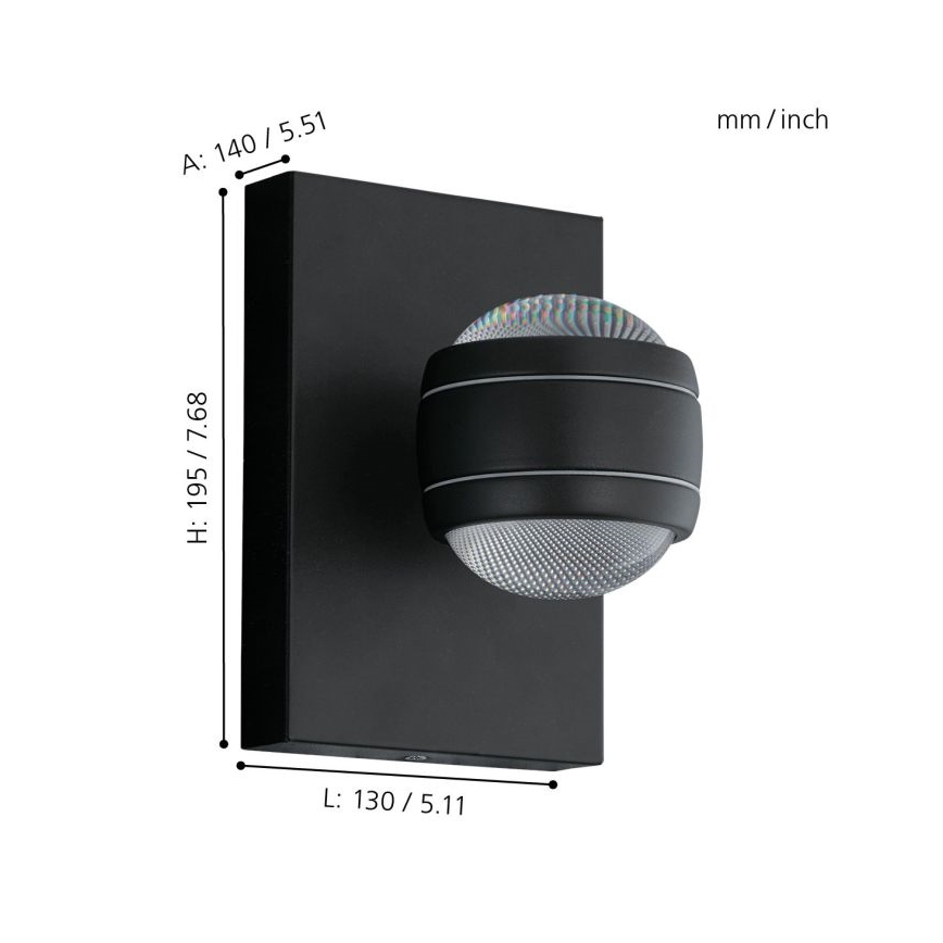 Eglo 94848 - LED-Außenleuchte SESIMBA 2xLED/3,7W/230V IP44