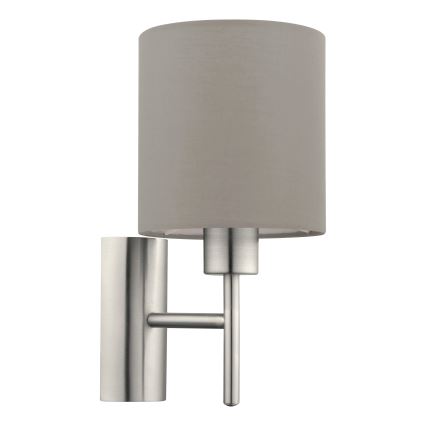 Eglo - Wandleuchte 1xE27/60W/230V taupe
