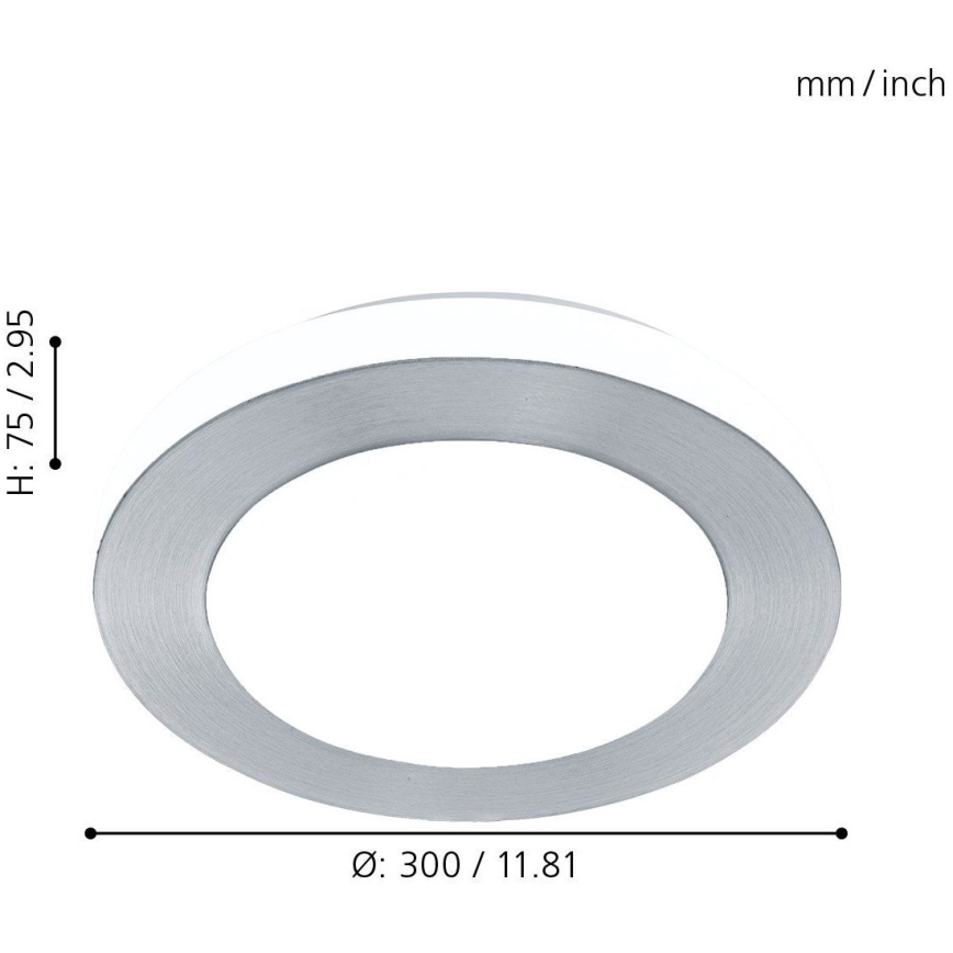 Eglo - LED-Badezimmerleuchte LED 1xLED/11W/230V IP44