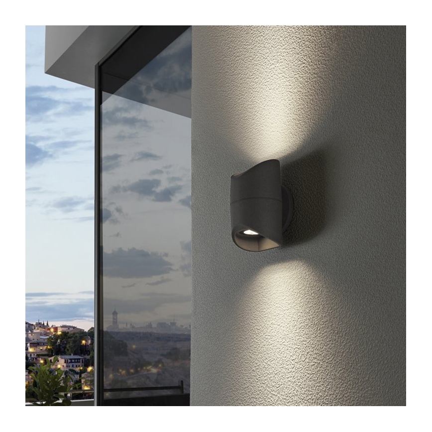 Eglo 95076 - Außenwandleuchte ABRANTES 2xLED/6W/230V
