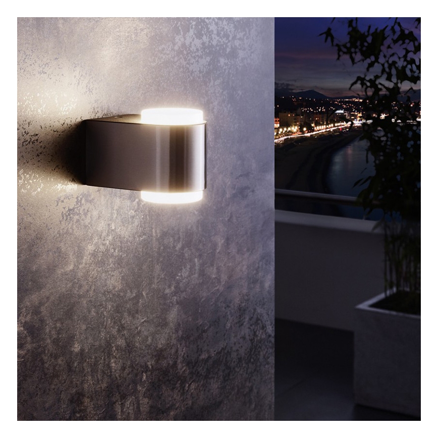 Eglo 95079 - Outdoor-Wandleuchte BRIONES 2xLED/3W/230V IP44