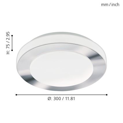 Eglo - LED-Badezimmerleuchte 1xLED/11W/230V IP44