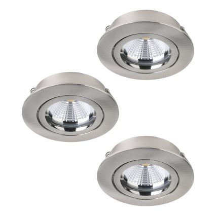 Eglo - Set 3x LED-Einbauleuchte TEDO 1xGU10-LED/5W/230V