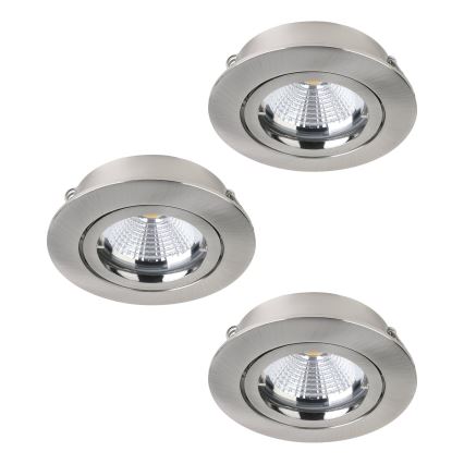 Eglo - SET 3x LED Einbauleuchte TEDO 3xGU10-LED/5W/230V