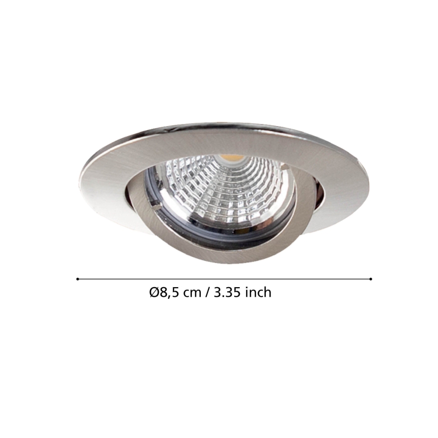 Eglo - SET 3x LED Einbauleuchte TEDO 3xGU10-LED/5W/230V