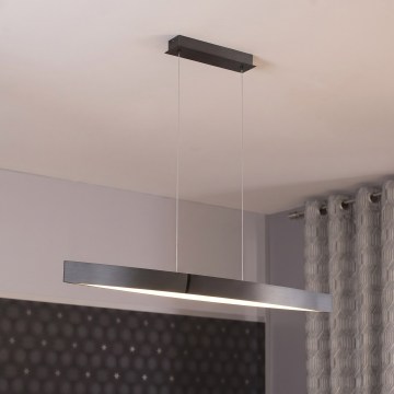 Eglo 95549 - LED-dimmbare Hängeleuchte mit Kabelaufhängung FORNES-S LED/24W/230V 2700-6500K schwarz-chrom