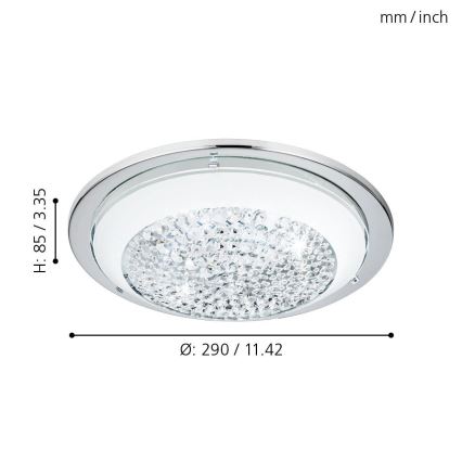 Eglo 95639 - LED-Einbauleuchte ACOLLA 3xLED/3,6W/230V
