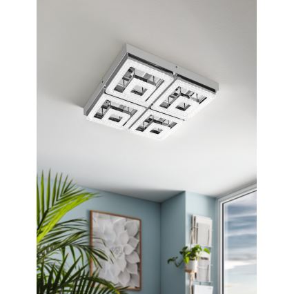 Eglo - LED Kristall Deckenleuchte LED/48W/230V