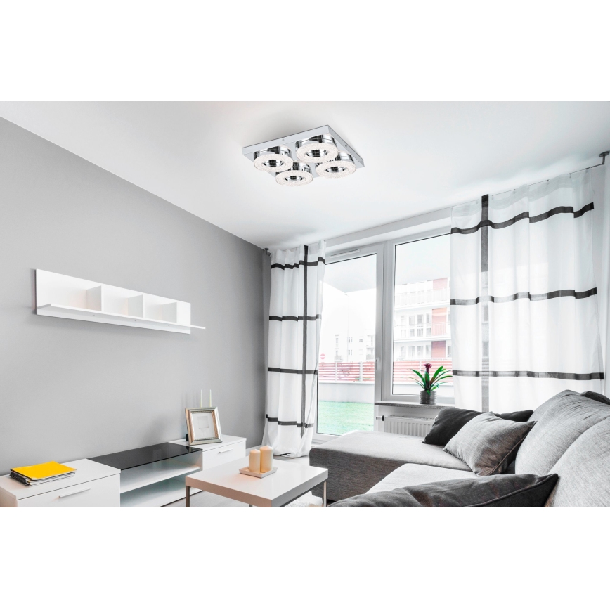 Eglo - LED Kristall Deckenleuchte 4xLED/4W/230V