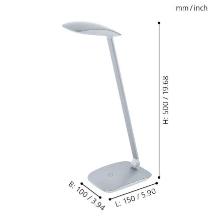 Eglo - LED Tischlampe 1xLED/4,5W/USB