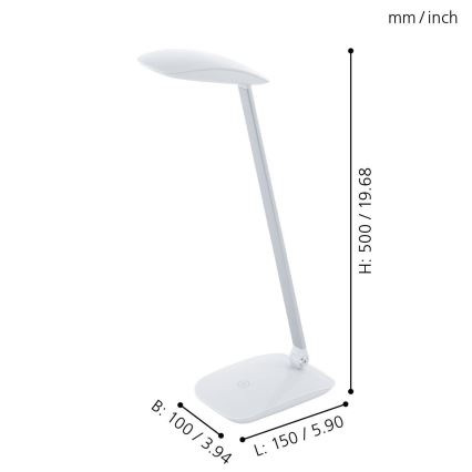 Eglo - LED Tischlampe 1xLED/4,5W/12V/230V