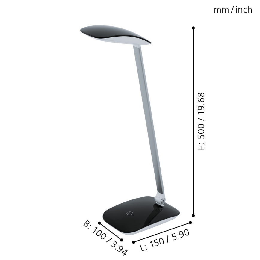 Eglo - dimmbare LED-Tischlampe LED/4,5W/USB