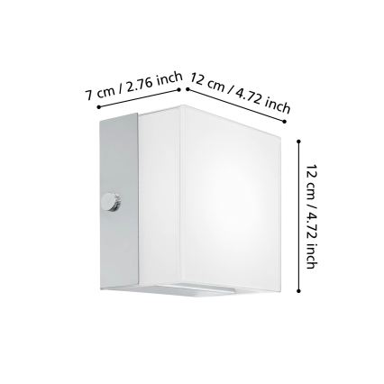 Eglo 95747 - LED-Wandleuchte ALEA 2 LED/3,7W/230V