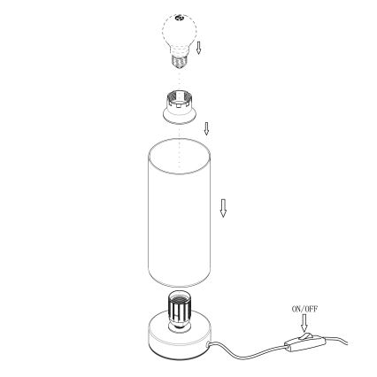 Eglo - Tischlampe 1xE27/60W/230V