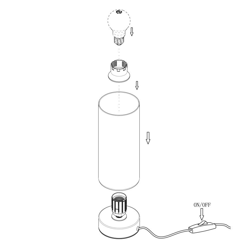 Eglo - Tischlampe 1xE27/60W/230V
