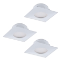 Eglo 95801- SET 3x LED Einbauleuchte PINEDA 3xLED/6W/230V