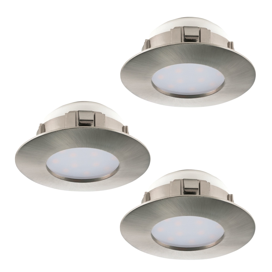 Eglo 95816 - SET 3x LED Einbauleuchte PINEDA 3xLED/6W/230V