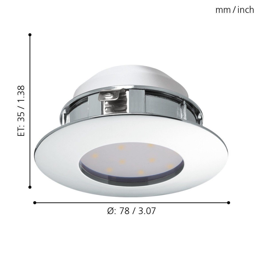 Eglo - LED Einbauleuchte 1xLED/4,9W/230V