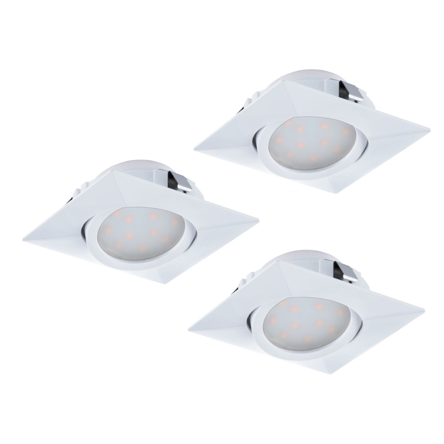 Eglo - SET 3x LED Einbauleuchte PINEDA 1xLED/4,9W/230V