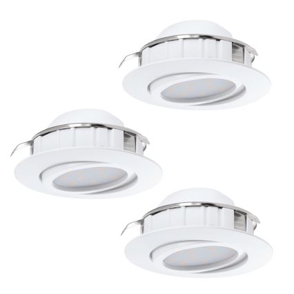 Eglo - SET 3x LED Einbauleuchte PINEDA 1xLED/4,9W/230V