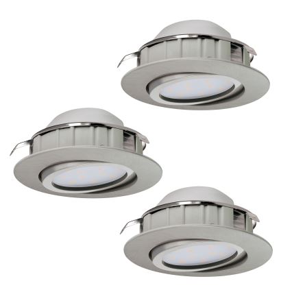 Eglo - 3er-Set LED-Einbauleuchte PINEDA LED/4,9W/230V
