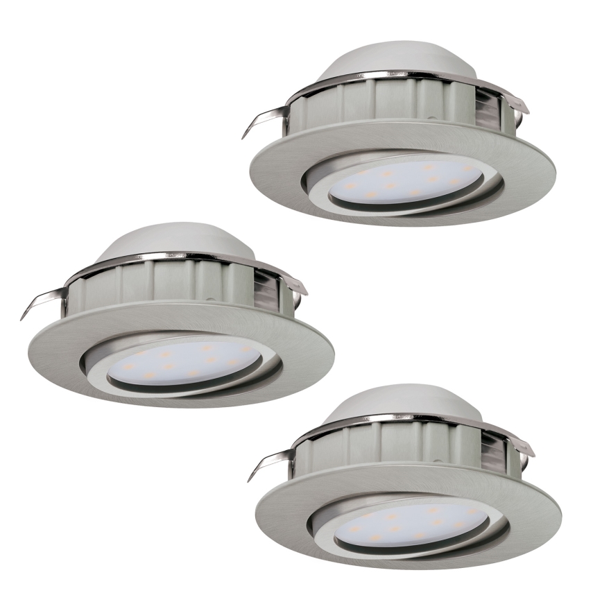 Eglo - 3er-Set LED-Einbauleuchte PINEDA LED/4,9W/230V