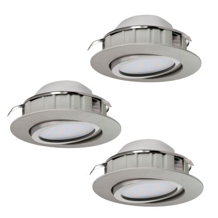 Eglo - SET 3x LED Einbauleuchte PINEDA 1xLED/6W/230V