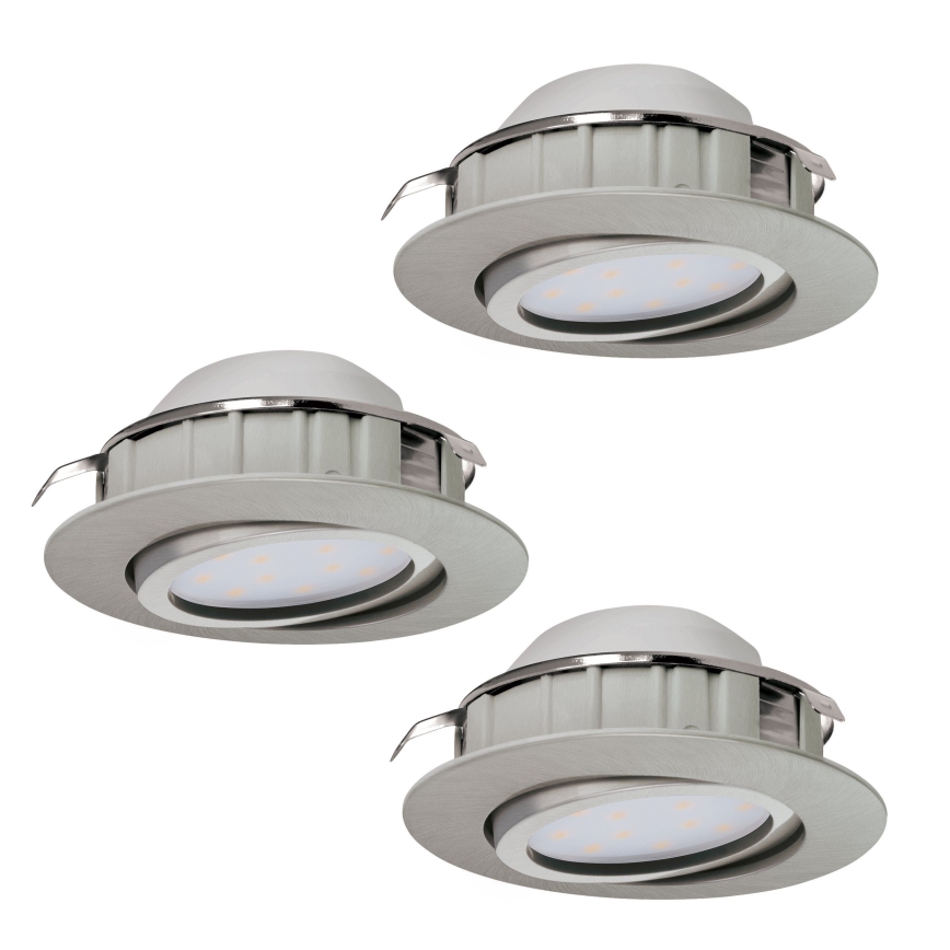 Eglo - 3er-Set LED-Einbauleuchten PINEDA LED/6W/230V