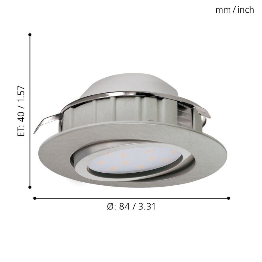 Eglo - 3er-Set LED-Einbauleuchten PINEDA LED/6W/230V