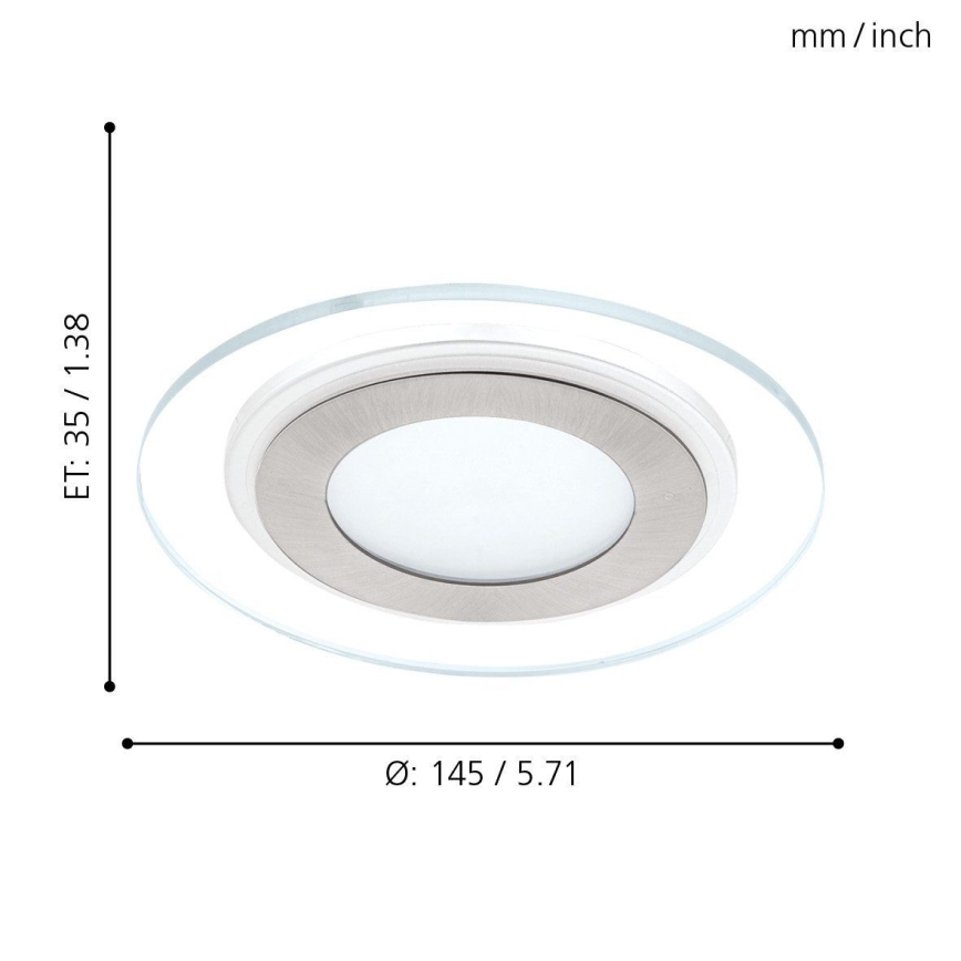 Eglo - LED Einbauleuchte 1xLED/11W/230V