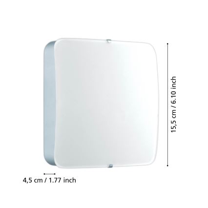 Eglo 95968 - LED-Deckenleuchte CUPELLA LED/11W/230V, glänzender Chrom