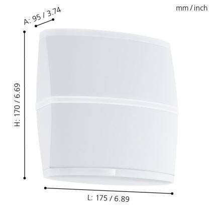 Eglo - LED Außenwandleuchte 2xLED/6W