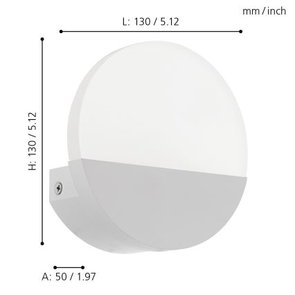 Eglo - LED Wandleuchte 1xLED/4,5W/230V