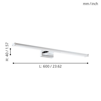 Eglo 96065 - LED Badezimmerleuchte PANDELLA 1 LED/11W/230V