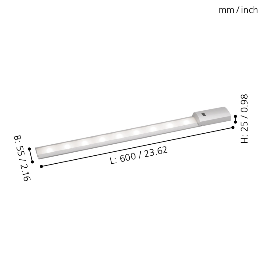 Eglo – LED-Küchenleuchte mit Sensor LED/8,1W/230V