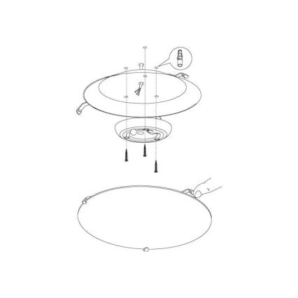 Eglo - LED Deckenleuchte LED/11W/230V