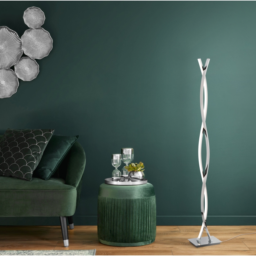 Eglo - LED-Stehleuchte LED/36W/230V glänzender Chrom