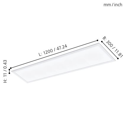 Eglo – LED-Einbaupanel LED/40W/230V