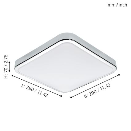 Eglo - LED Badezimmerleuchte LED/16W/230V