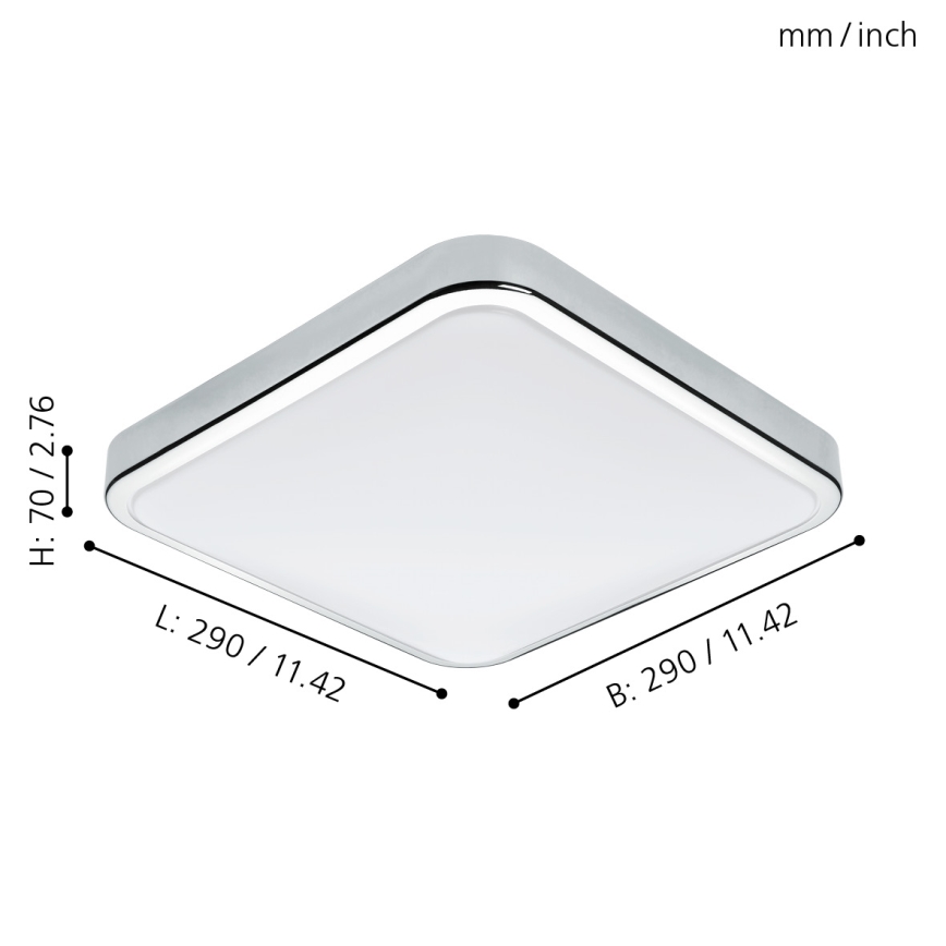 Eglo - LED Badezimmerleuchte LED/16W/230V