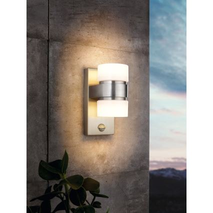 Eglo - LED Outdoor leuchte mit Sensor 2xLED/6W