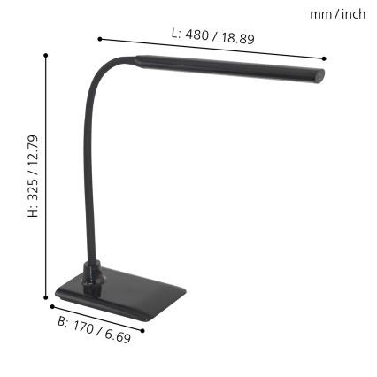 Eglo - LED dimmbare Tischlampe LED/4,5W/230V