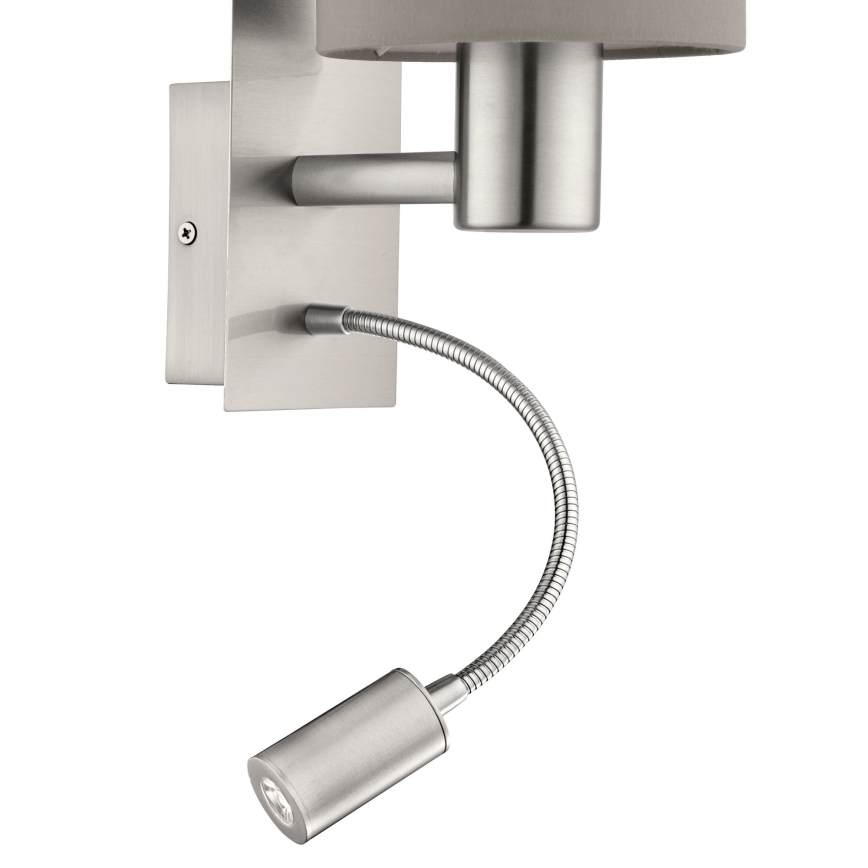 Eglo - Flexible LED-Leuchte 1xE27/40W+LED/3,8W taupe