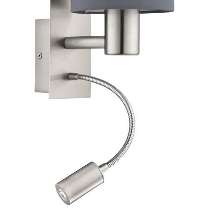 Eglo - LED Flexibles Leuchtmittel 1xE27/40W+LED/3,8W grau