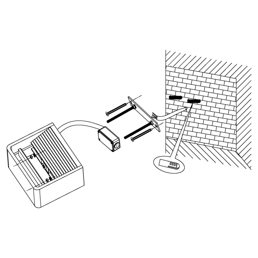 Eglo 96497 - LED-Außenwandleuchte DONINNI LED/6W/230V IP44
