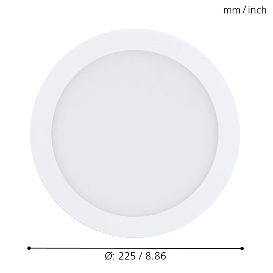 Eglo - LED RGBW dimmbare Einbauleuchte FUEVA-C LED/15,6W/230V Ø 22,5 cm