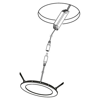 Eglo - LED RGBW dimmbare Einbauleuchte FUEVA-C LED/15,6W/230V Ø 22,5 cm