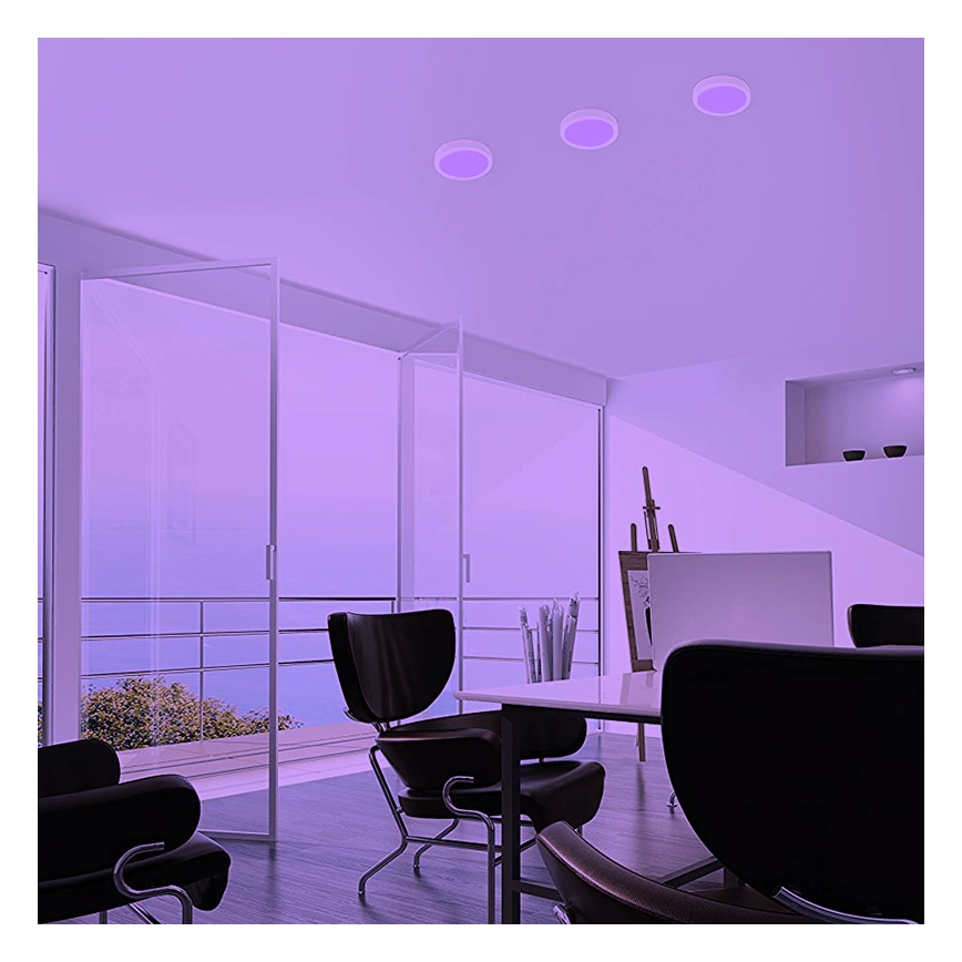 Eglo - LED RGB Deckenleuchte FUEVA-C LED/15,6W/230V weiss rund